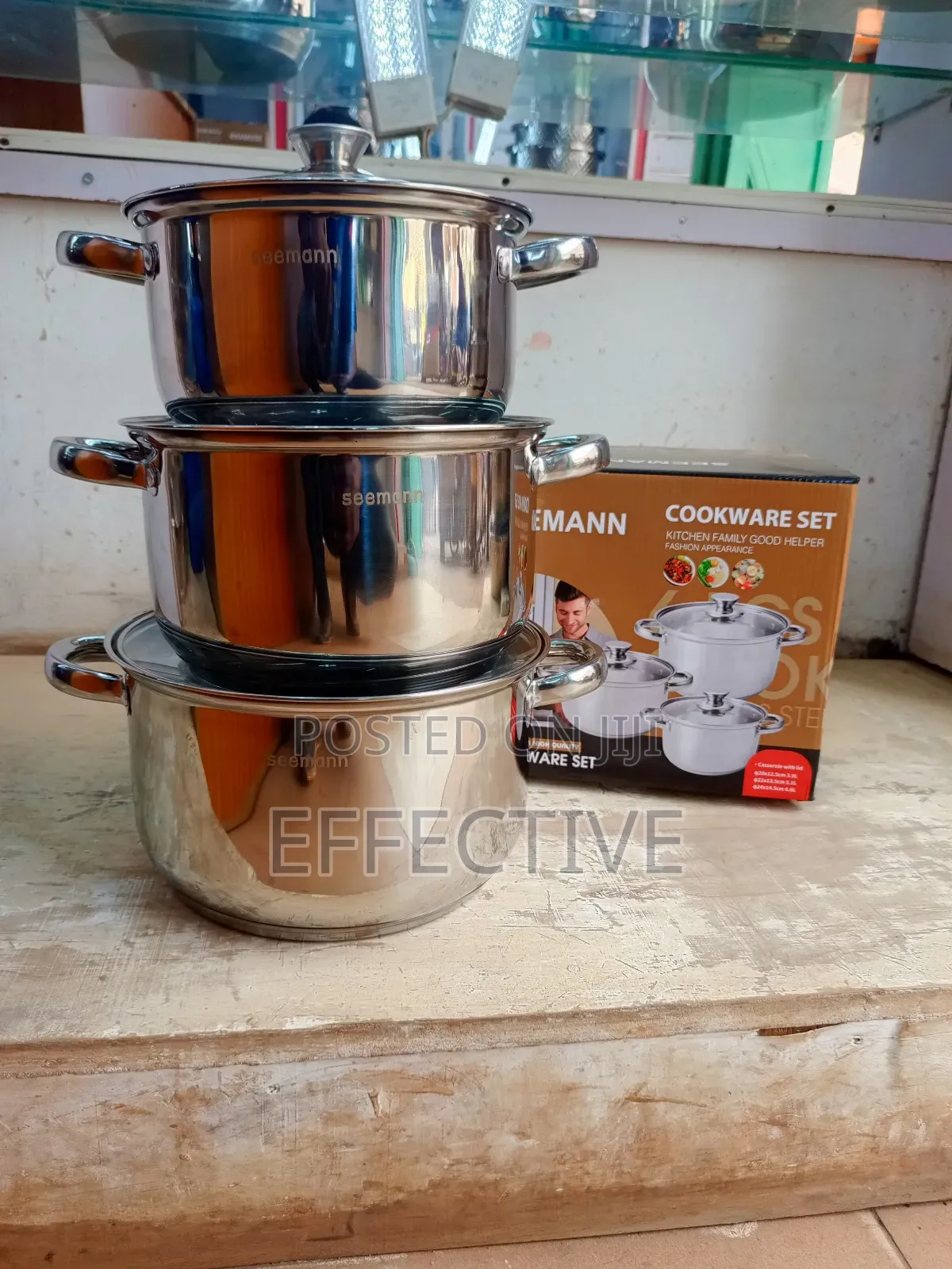 3pc Stainless Steel Cookware Set.