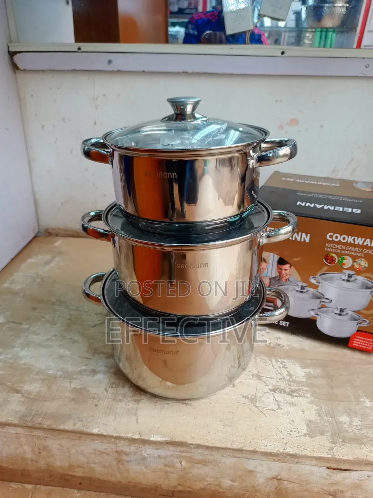 3pc Stainless Steel Cookware Set.