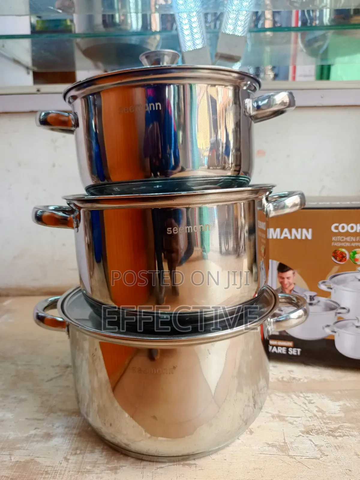 3pc Stainless Steel Cookware Set.