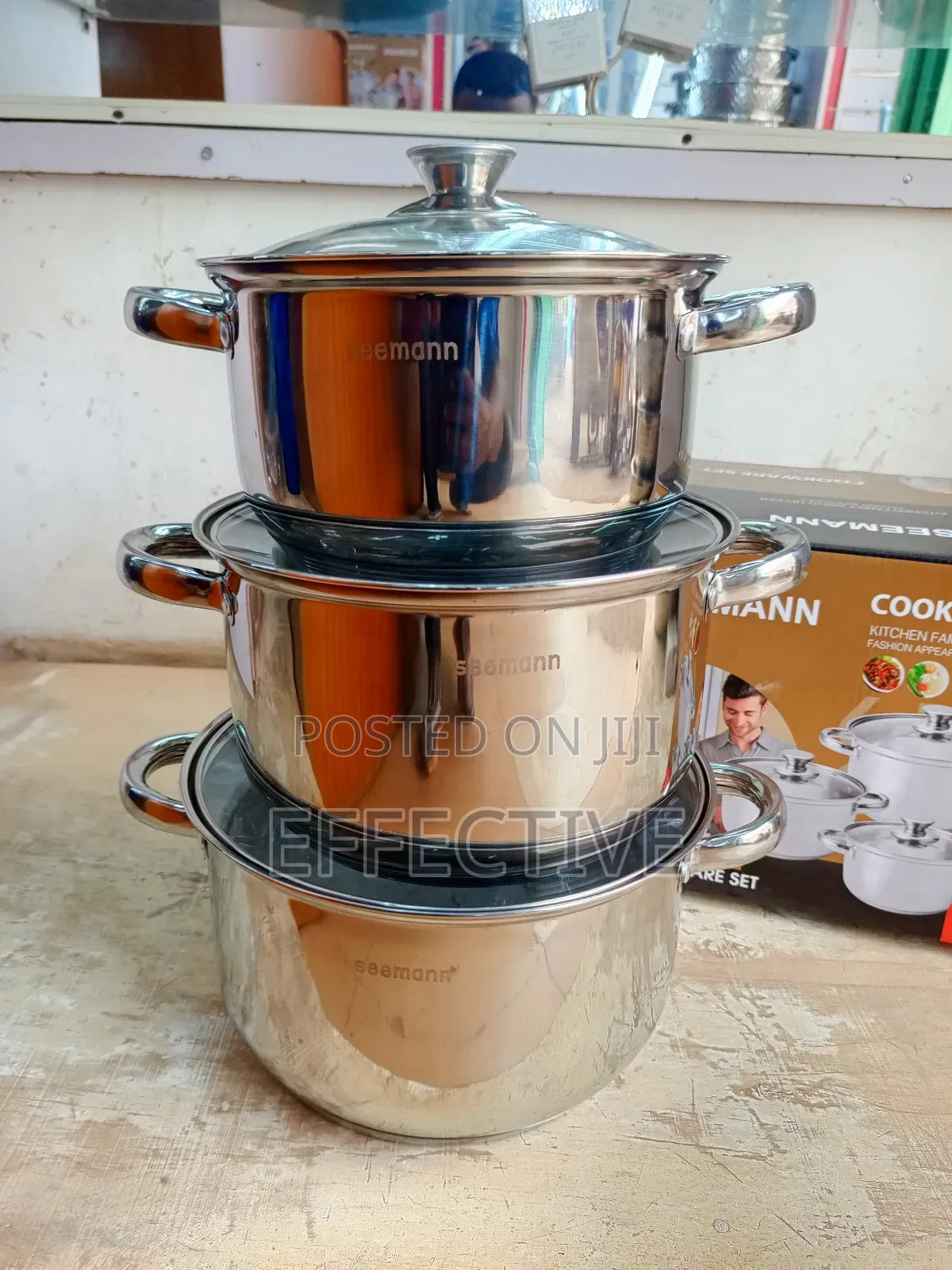 3pc Stainless Steel Cookware Set.