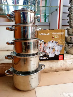 Seemann 10-Piece Stainless Steel Cookware Set.