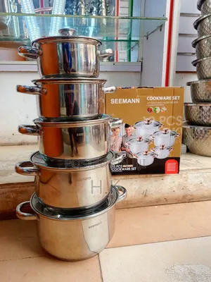 Seemann 10-Piece Stainless Steel Cookware Set.