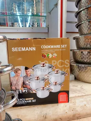 Seemann 10-Piece Stainless Steel Cookware Set.