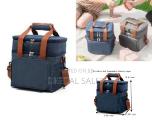 Double Layer Leak-Proof Waterproof Thermal Insulated Lunch Bag Tote