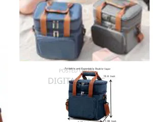 Double Layer Leak-Proof Waterproof Thermal Insulated Lunch Bag Tote