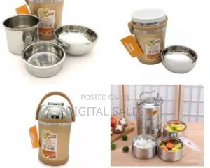 2 Litre Stainless Steel Food Flask Storage Lunch Box Container