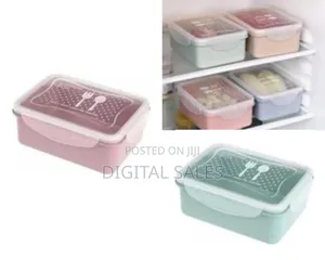 Plastic Lunch Boxes Fridge Food Container Colorful Microwaveable Lunch