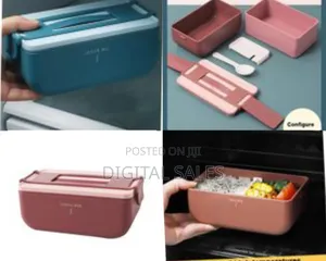 Rectangle Bento Leak-Proof Lunch Box Portable Pp Double Layer Storage