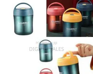 Gourmet Plastic Insulated Lunch Box Thermal Food Flask, 500ml -Green