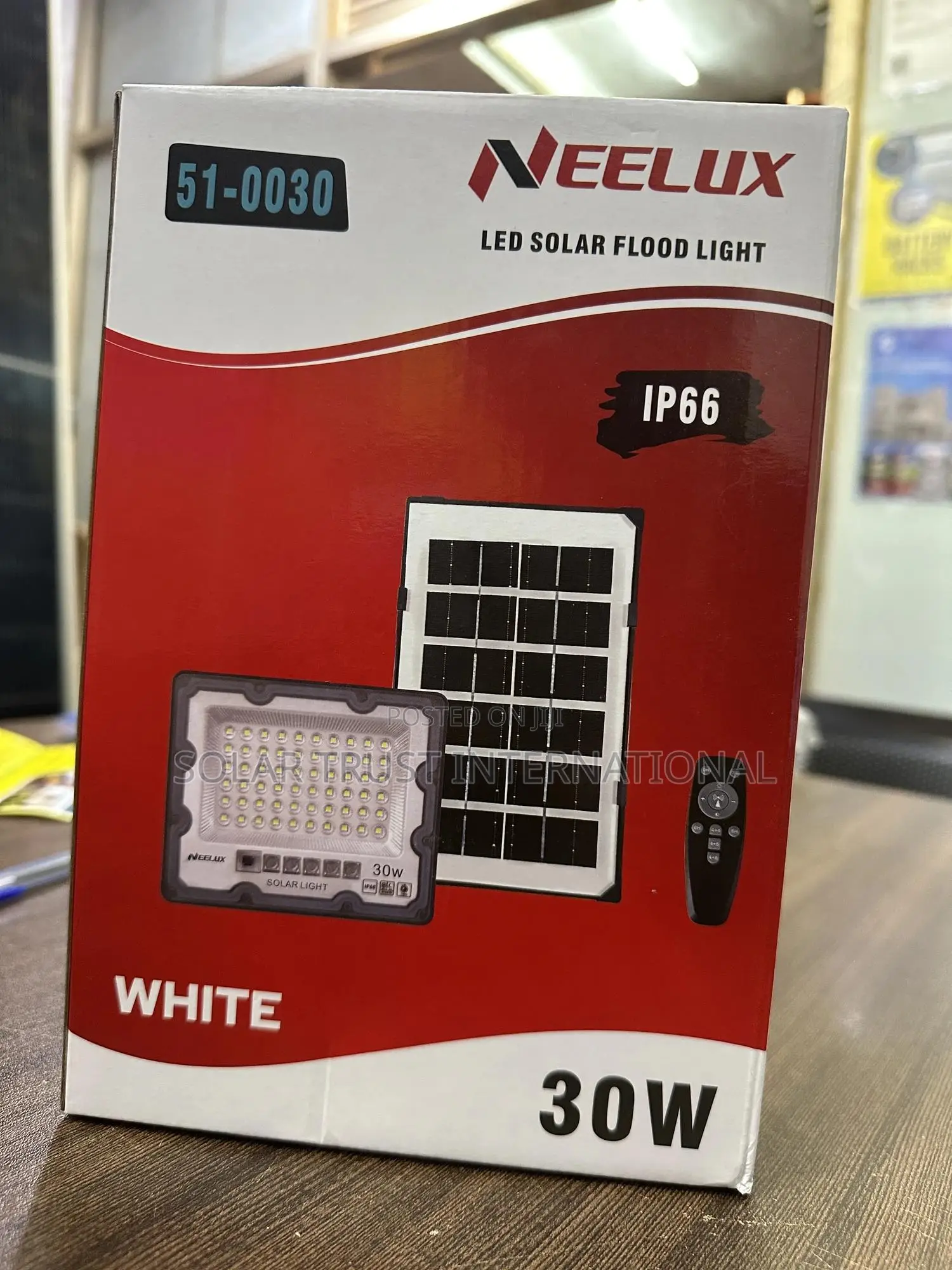 30w Solar Led Flood Light | Waterproof Outdoor Security Light