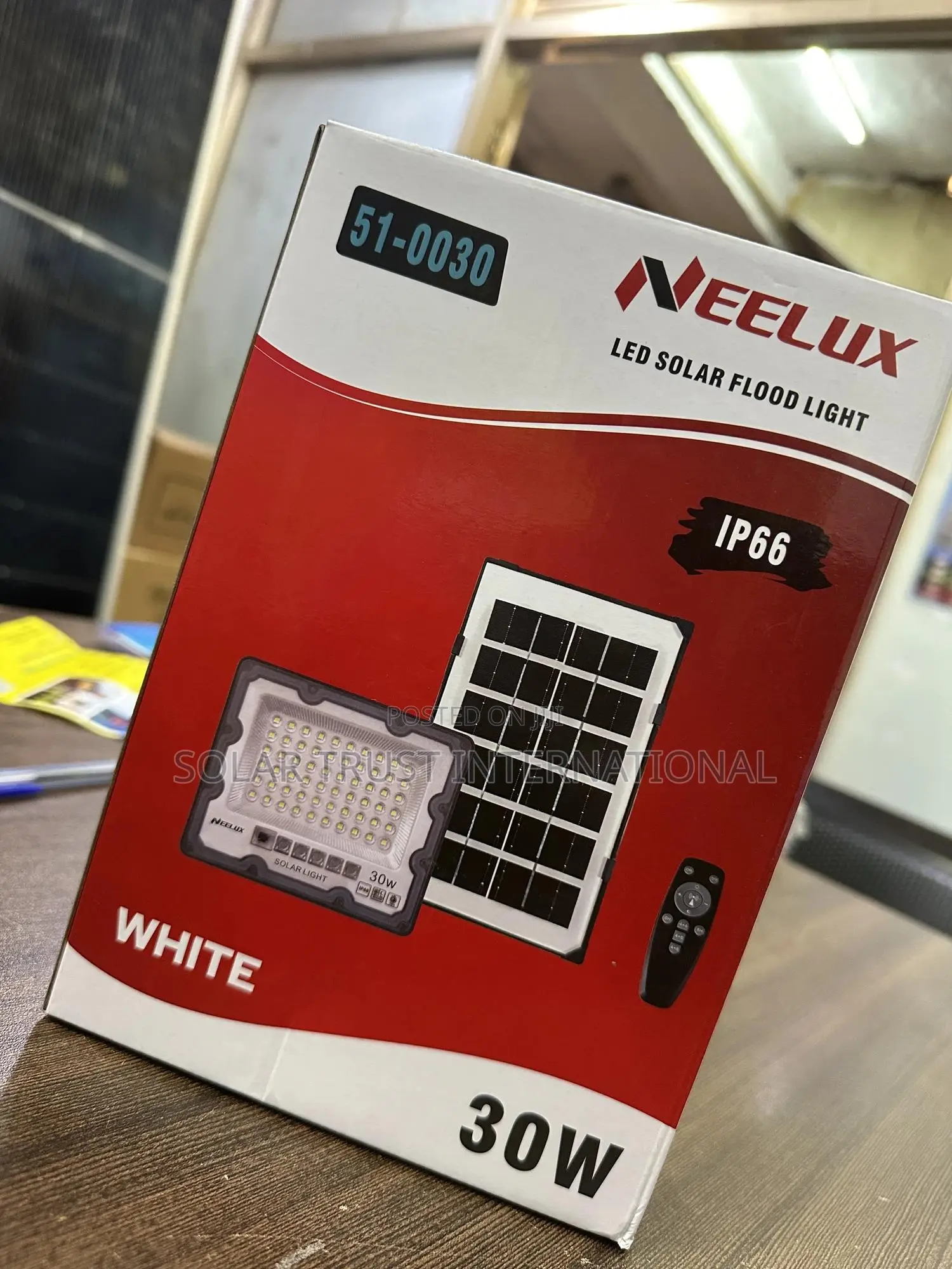 30w Solar Led Flood Light | Waterproof Outdoor Security Light