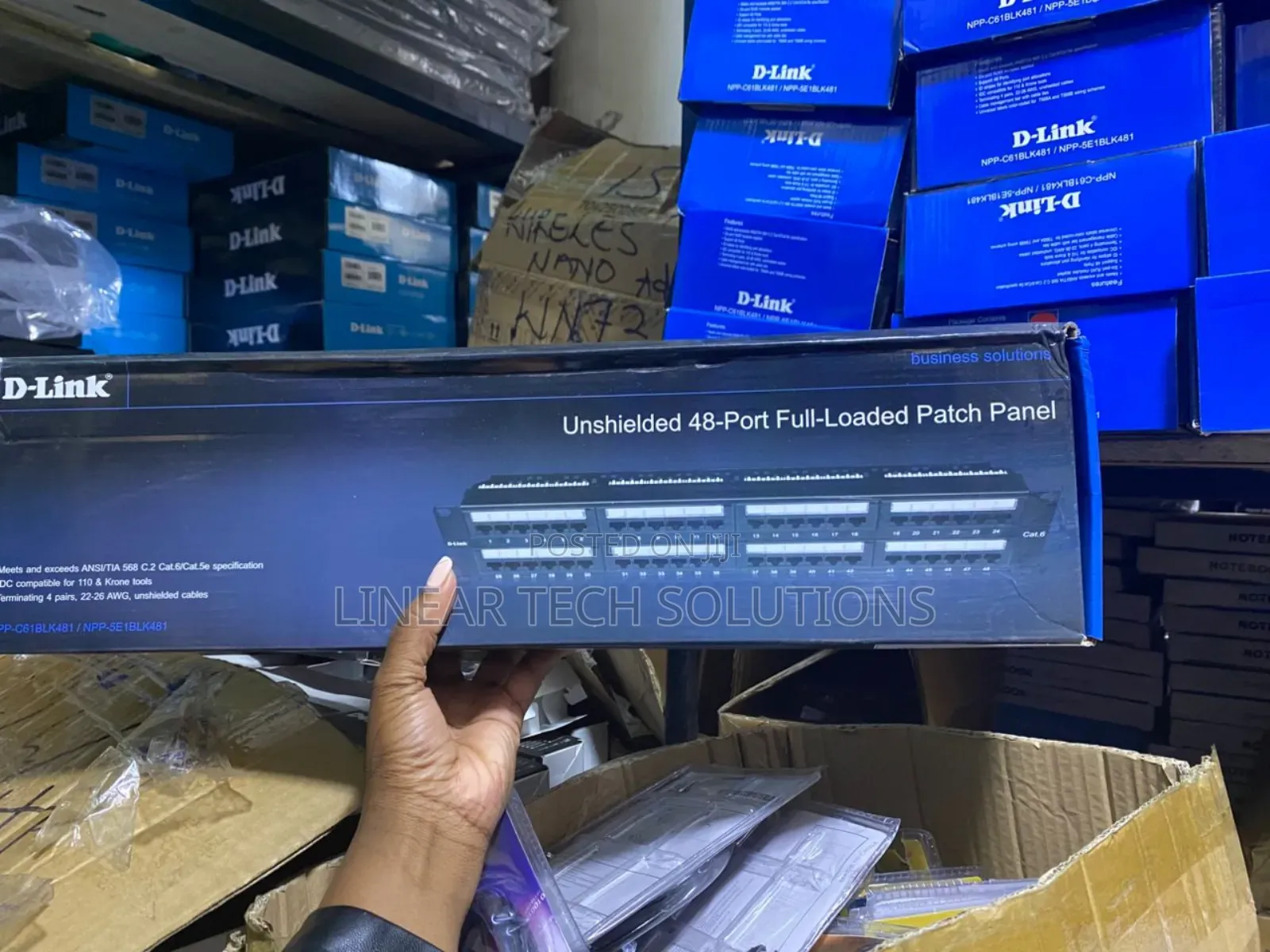 D-Link Unshielded 48-Port Full-Loaded Patch Panel