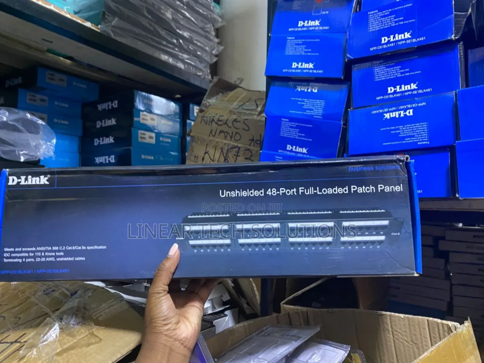 D-Link Unshielded 48-Port Full-Loaded Patch Panel