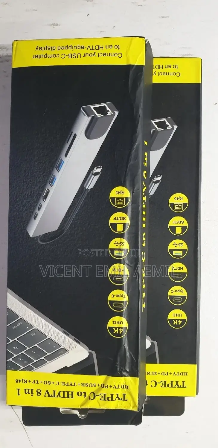 Type C to HDTV Hub 8 in 1