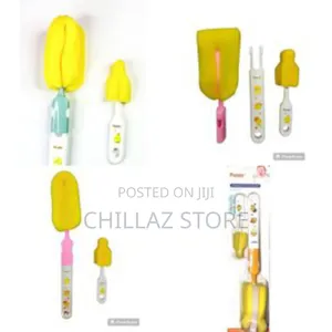 2 PCS Baby Pacifier Rotation Washing Brush Set.