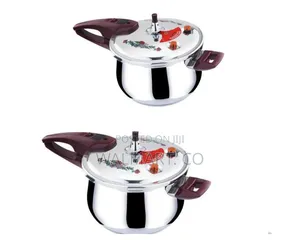 9 Litres Stainless Steel Pressure Cooker-Silver