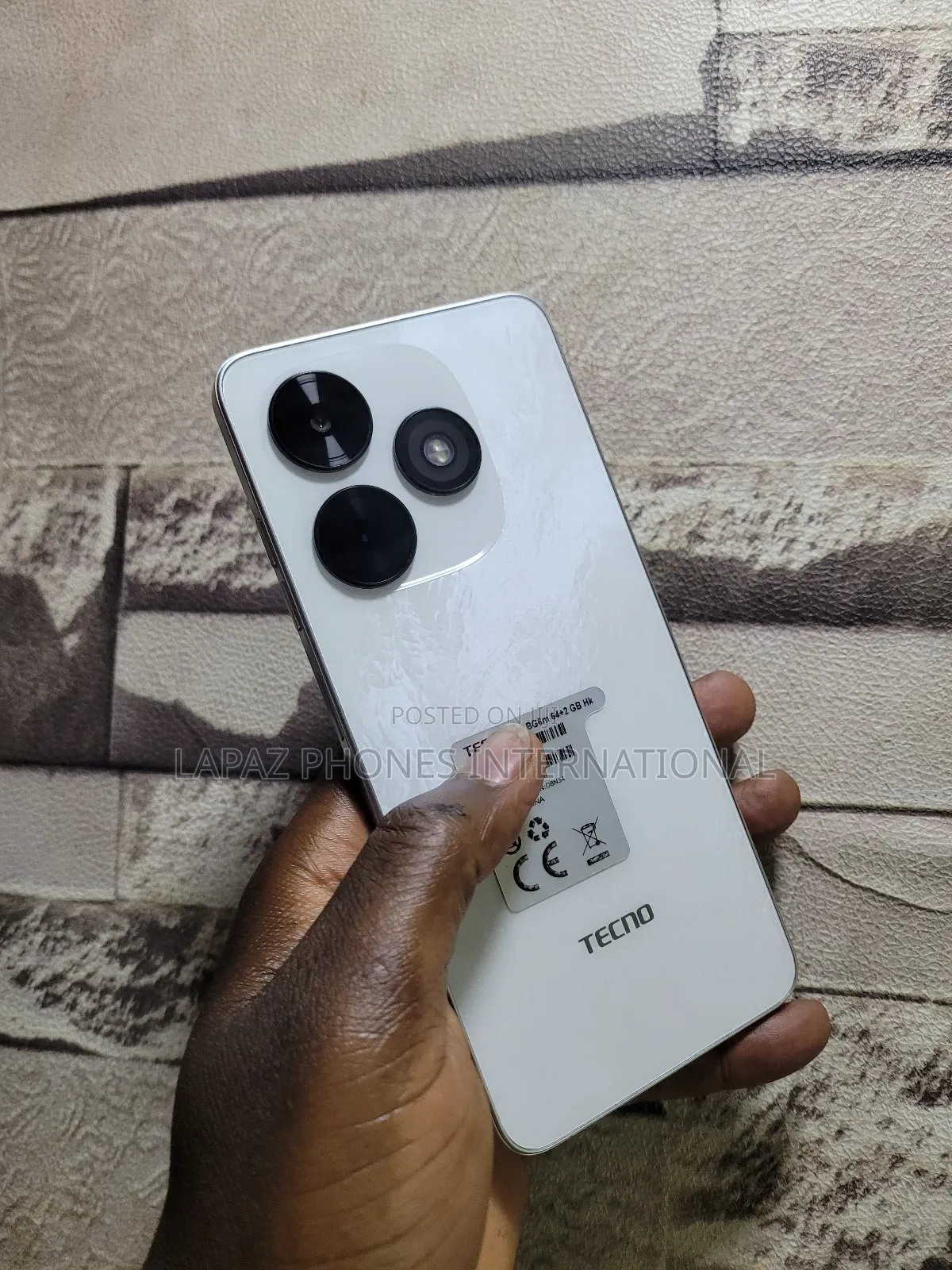 Tecno Pop 10C 64 GB White