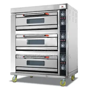 3-deck 6-tray Commercial Electric Baking Oven – Stainless Steel