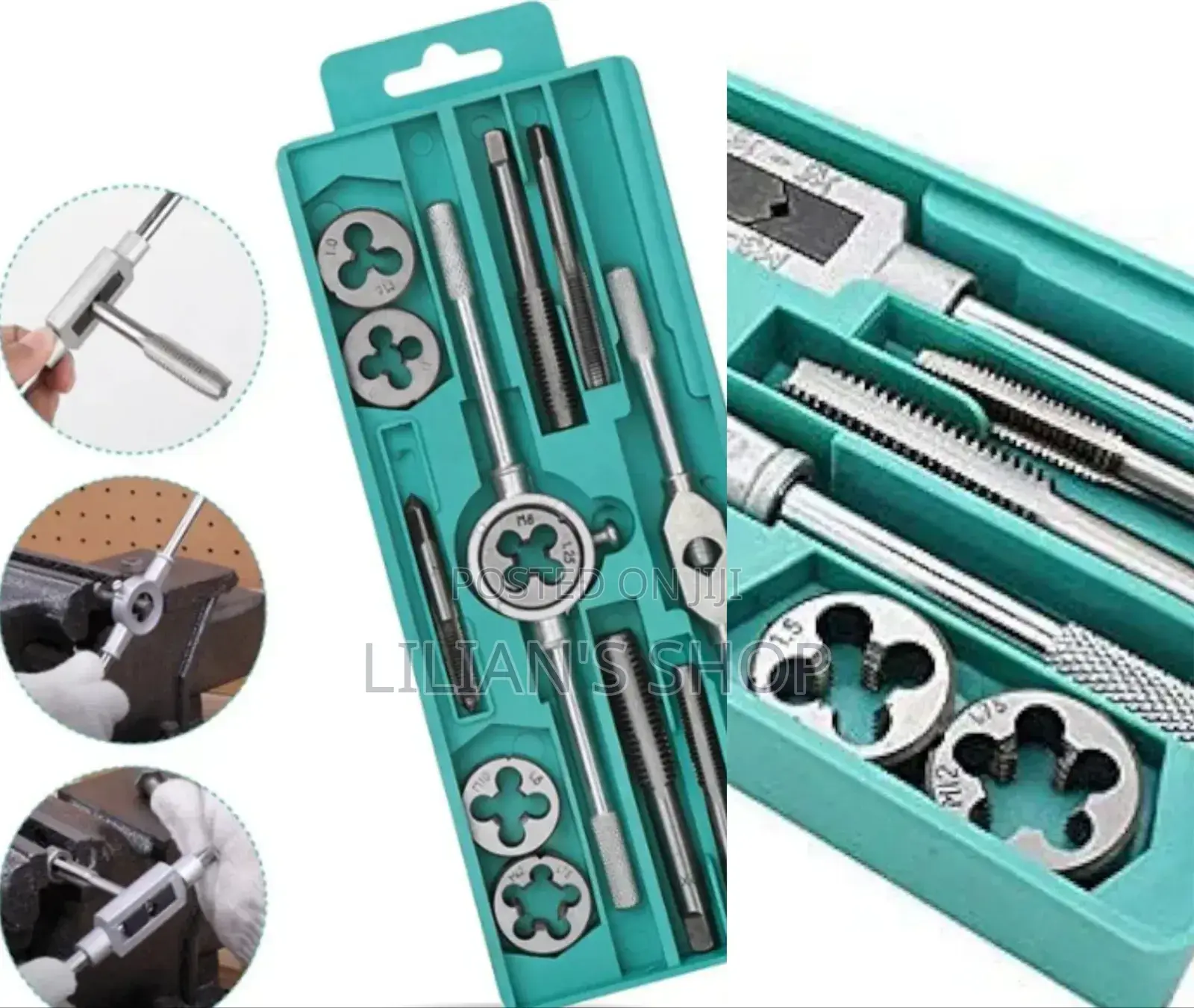 12pcs Threading Tap Die