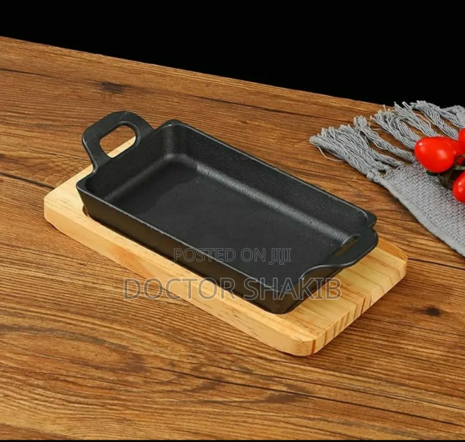 High Quality Cast Iron Rectangular Grill Pan