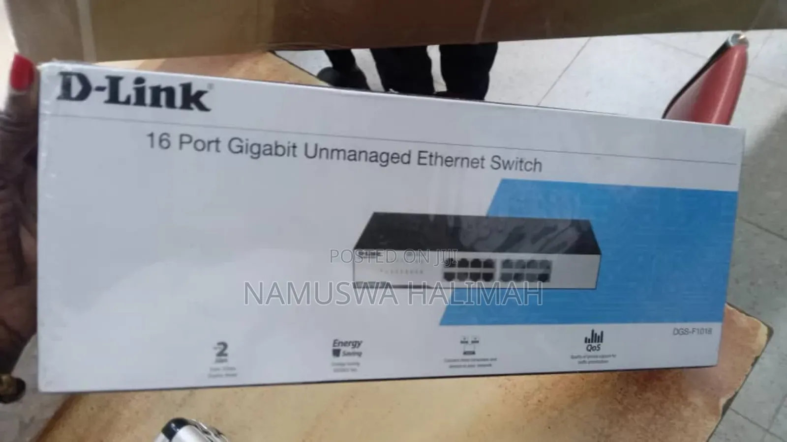D-Link 16-Port Gigabit Unmanaged Ethernet Switch, Model DGS-F1016.