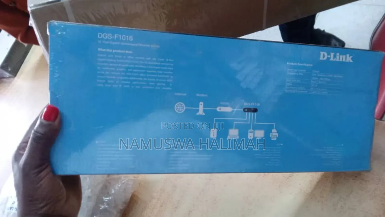 D-Link 16-Port Gigabit Unmanaged Ethernet Switch, Model DGS-F1016.