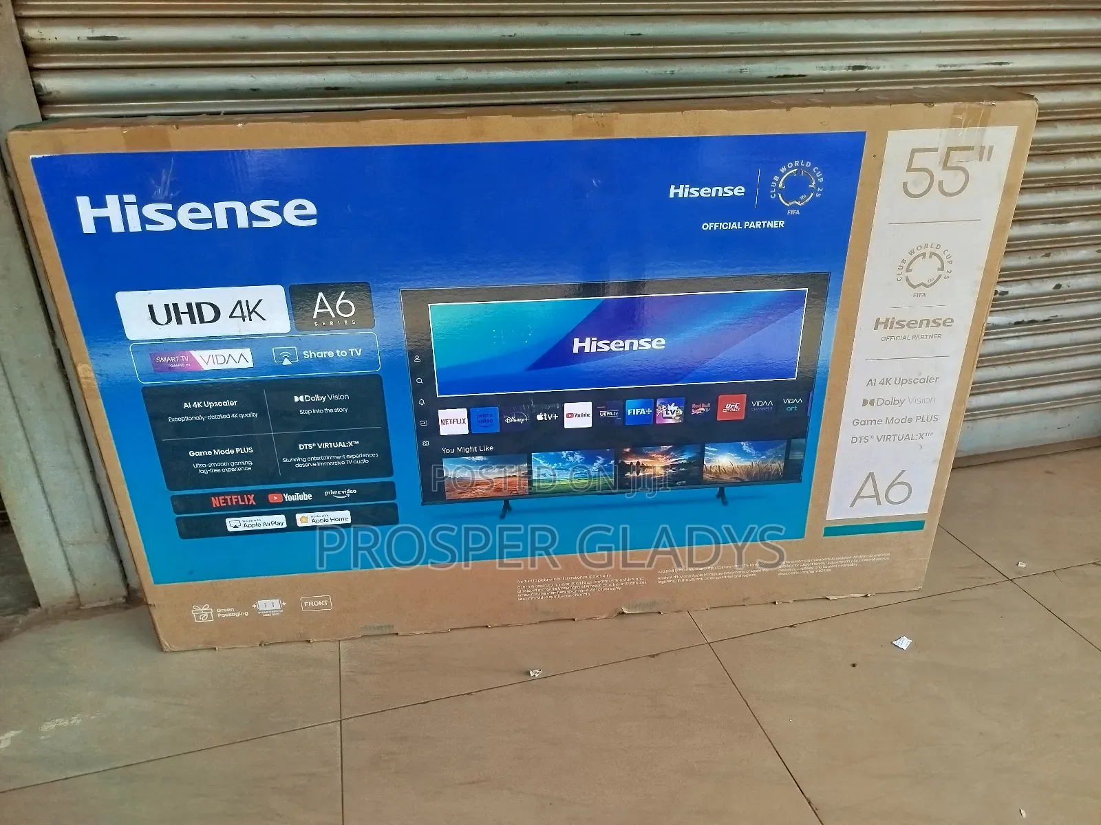 55 Inches Led Hisense Smart Uhd Digital Flat Screen Flameless.