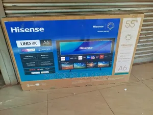55 Inches Led Hisense Smart Uhd Digital Flat Screen Flameless.