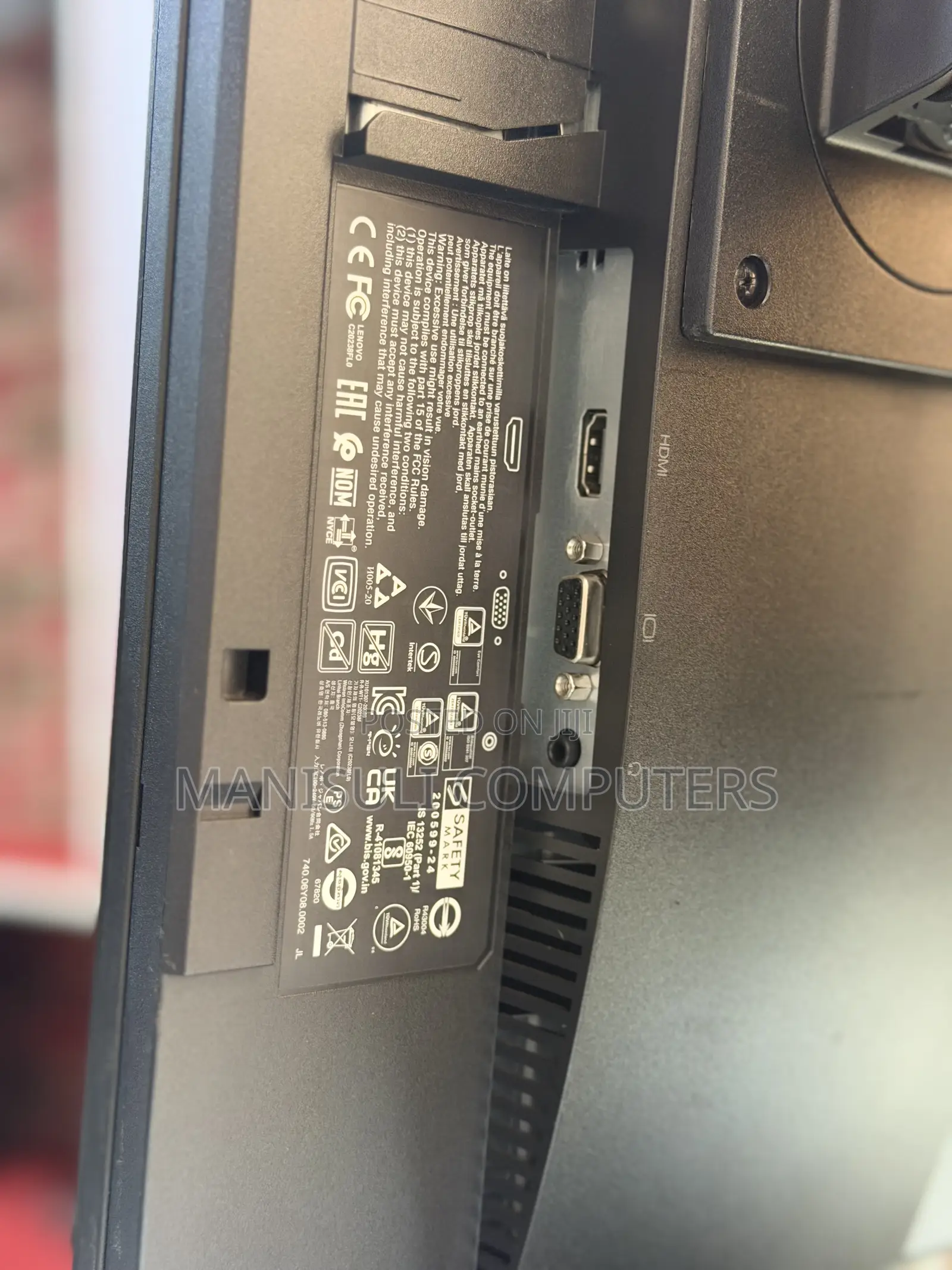 Lenovo 24 Inch Screen Ips Hdmi Vga Full Screen