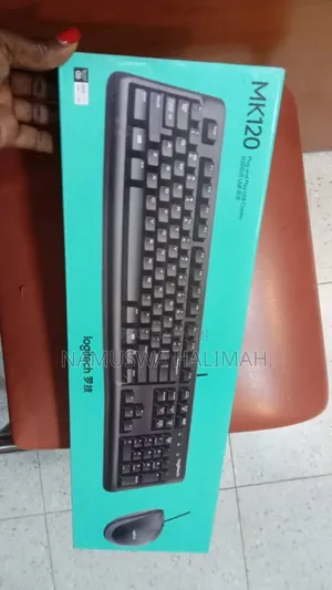 Logitech Mk120 Wired Keyboard and Mouse Combo.