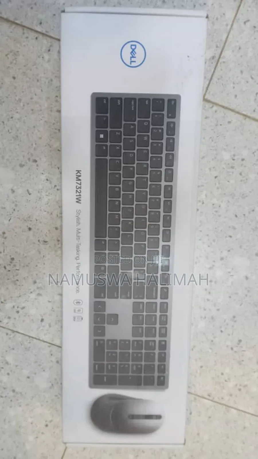 Dell Premier Multi-Device Wireless Keyboard and Mouse, Model Km7321w.