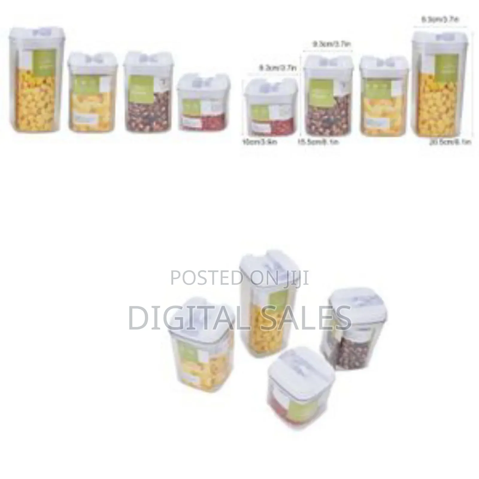 Food Storage Containers 4pcs Set Storage Jars Bpa Free Flour