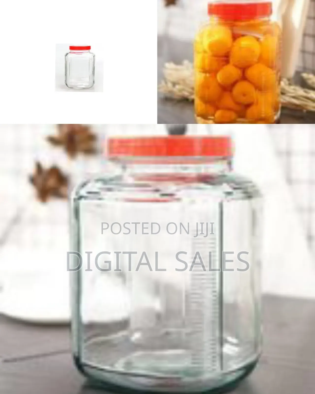 Bon Appetit 4.5l Square Glass Cereal Cookies Storage Jar Container