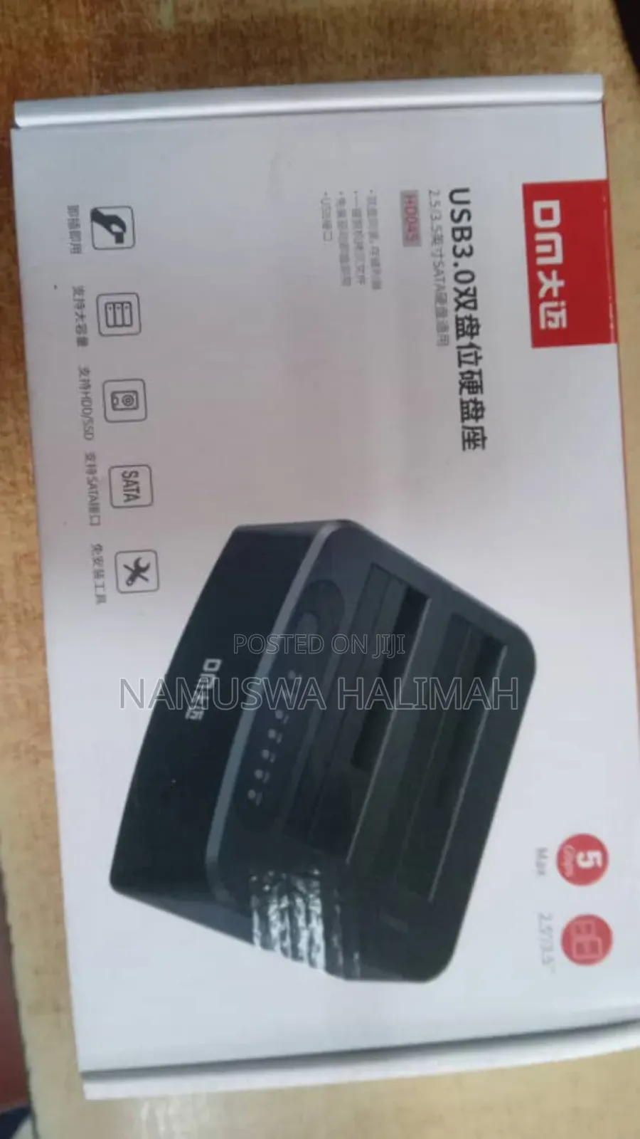 Dm Hd045 Usb 3.0 Dual-Bay Sata Hard Drive Docking Station.