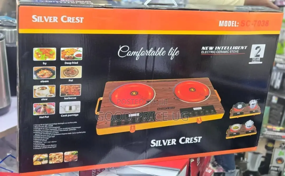 Silver Crest Double Infrared Cooker 2yr Warranty