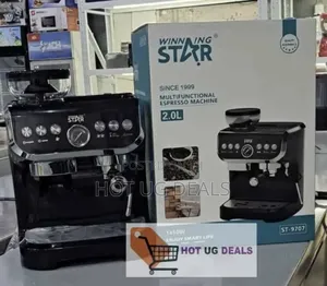 Winning Star Electric Grinder Espresso Machine 15 Bar Blackst-9707