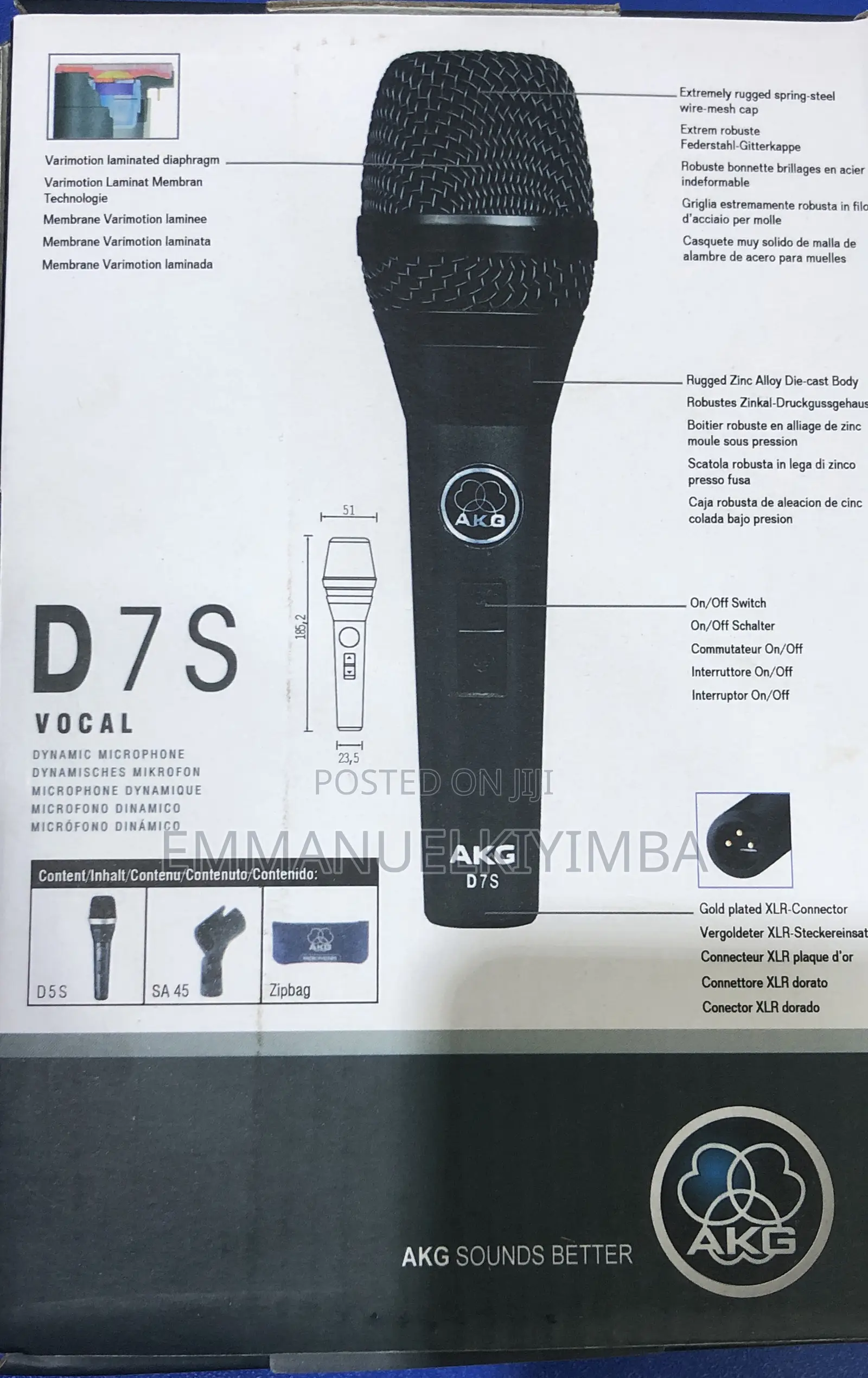 Wire Microphone D7 Vocal