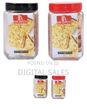 Bon Appetit 2l Glass Cereal Cookies Storage Jar Container Bottle Tin