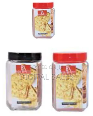 Bon Appetit 2l Glass Cereal Cookies Storage Jar Container Bottle Tin