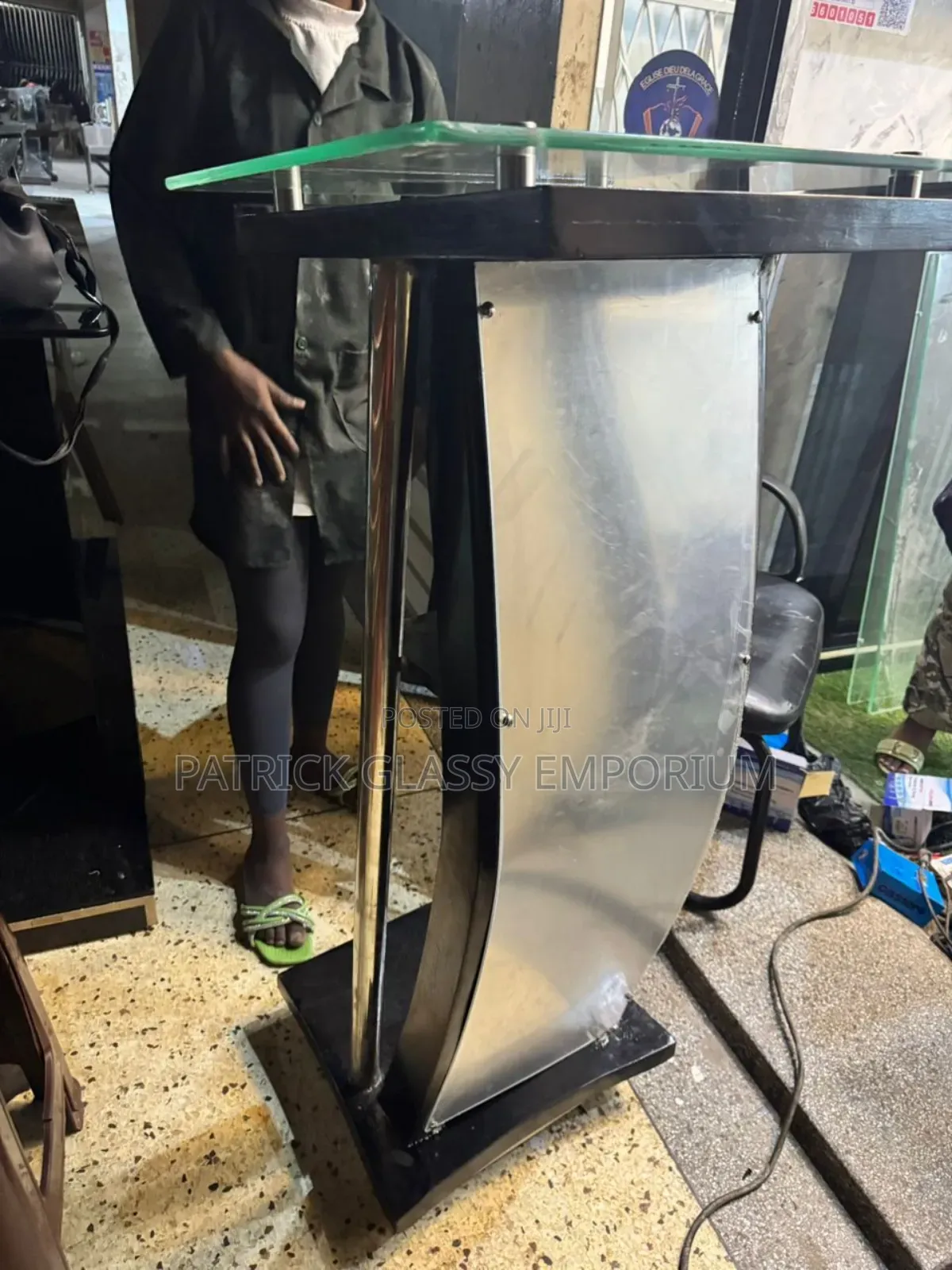 Wooden Glass Pulpit