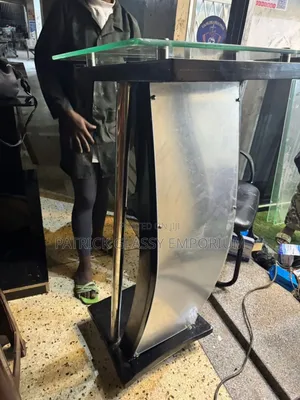 Wooden Glass Pulpit