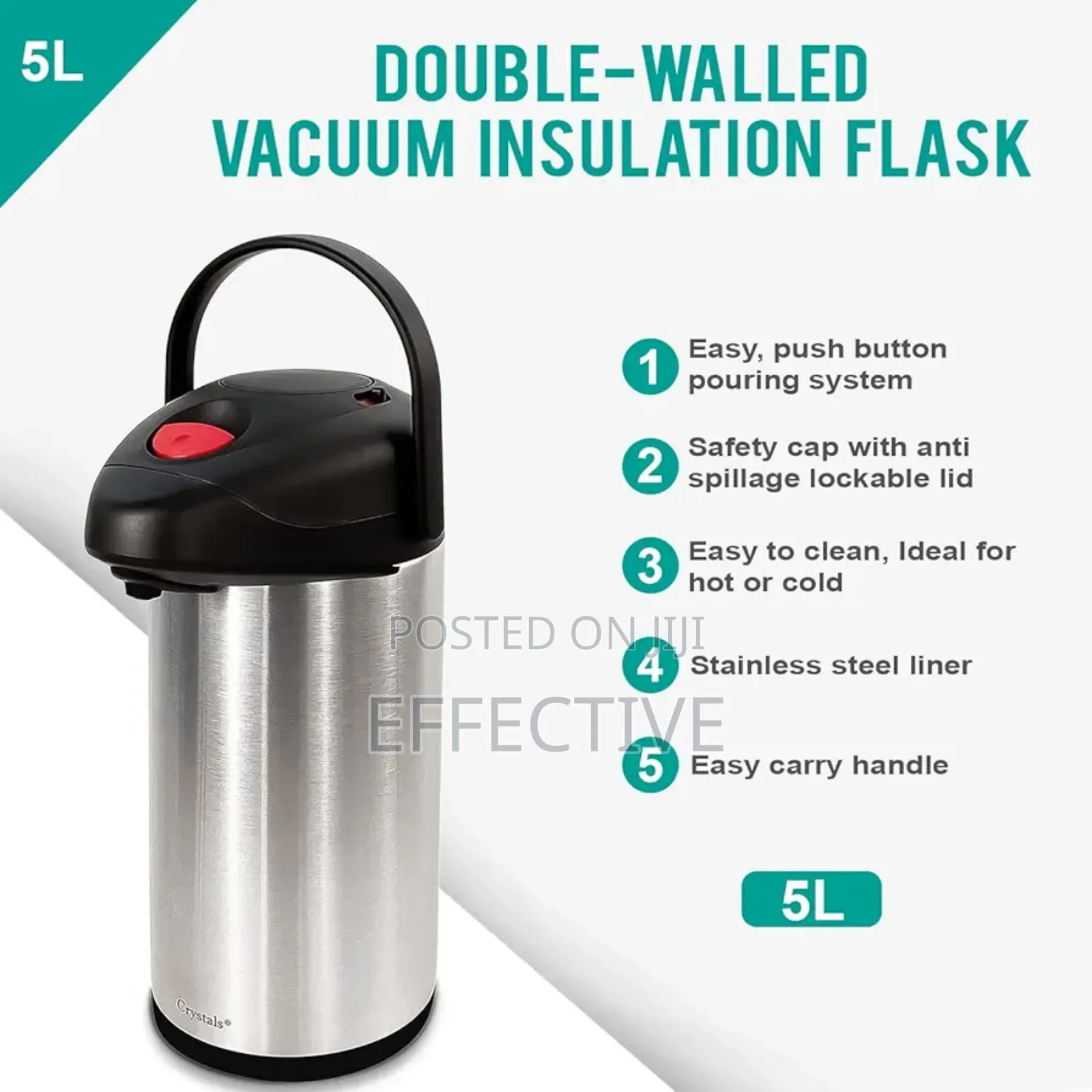 5l 5000ml Air-Pot Flask Hot Cold