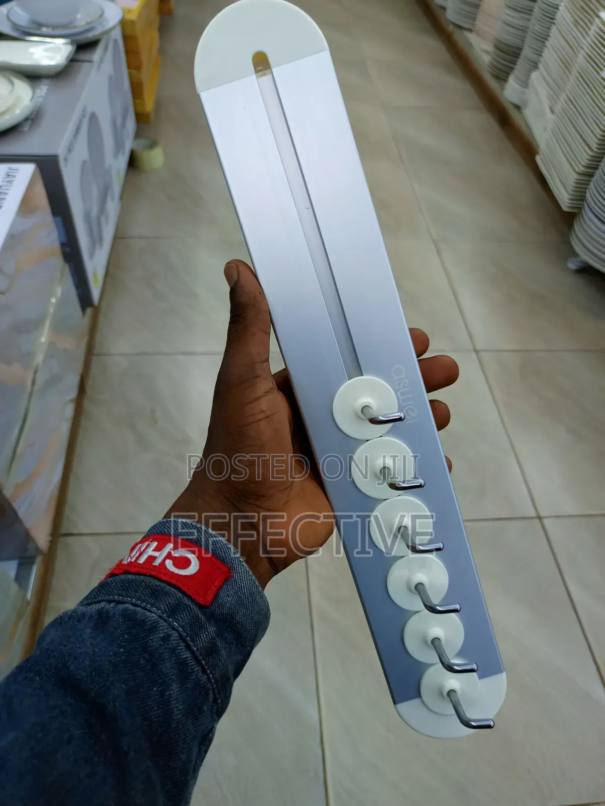 Utensil Hanger With Multiple Hooks.
