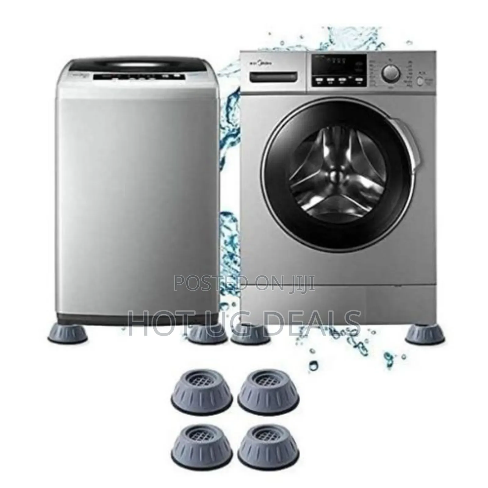 Shock Pads For Fridge, Washing Machine, Closets, - Grey,
