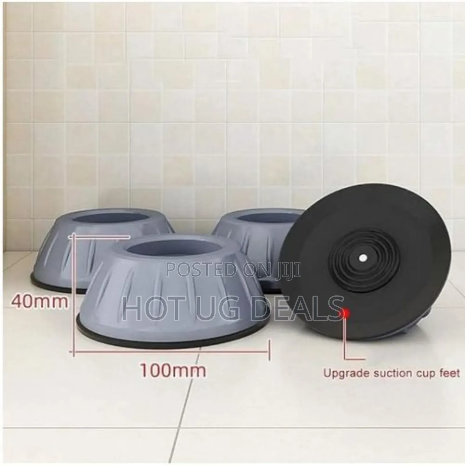 Shock Pads For Fridge, Washing Machine, Closets, - Grey,