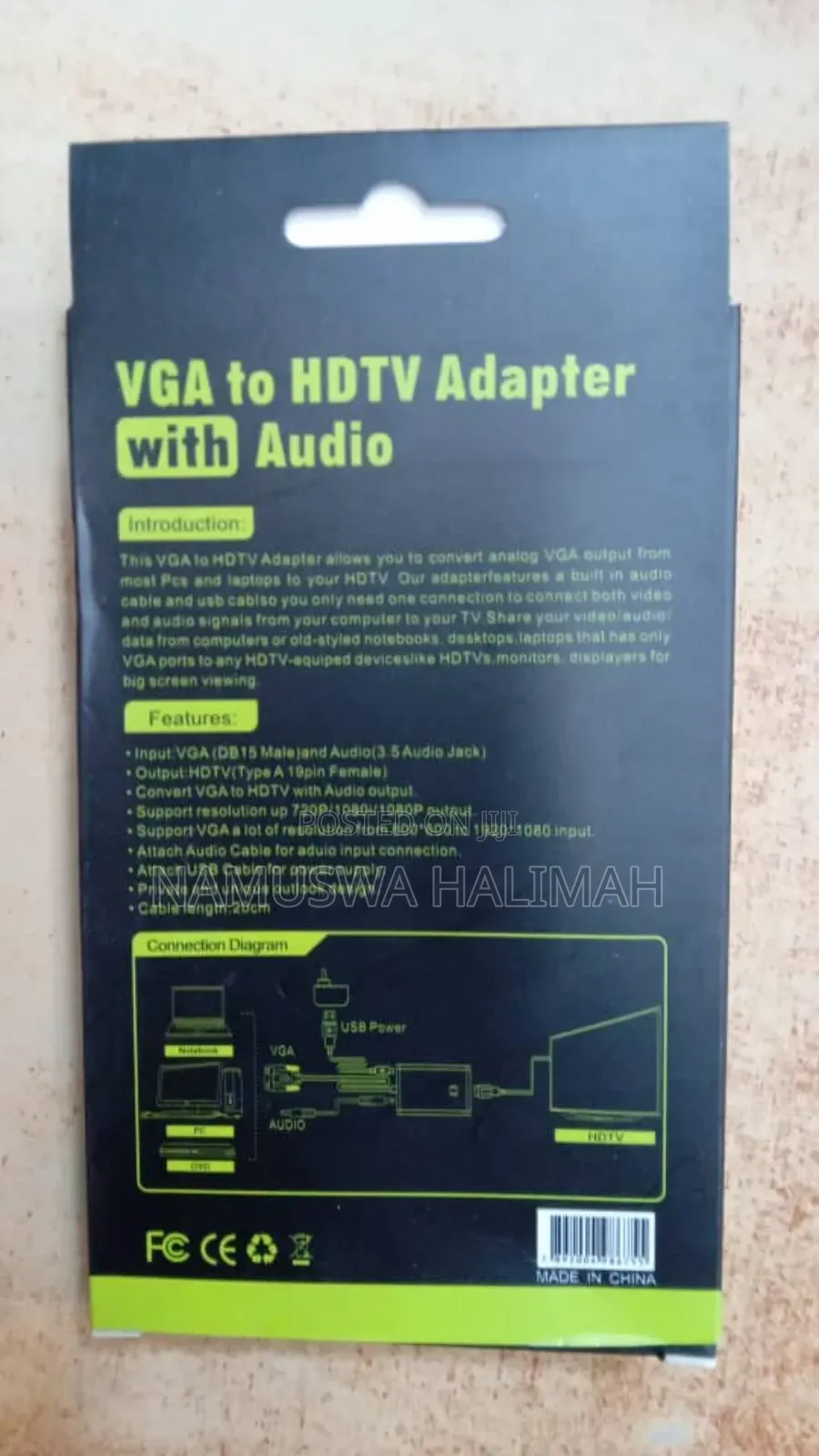 Vga to Hdmi Adapter.