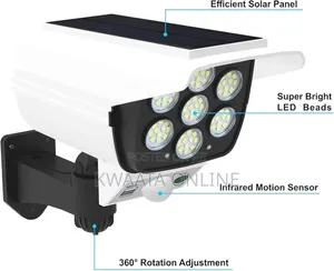 Outdoor Motion Sensor Solar Lights 2000 Lumens Spotlight With Remote