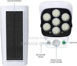 Outdoor Motion Sensor Solar Lights 2000 Lumens Spotlight With Remote