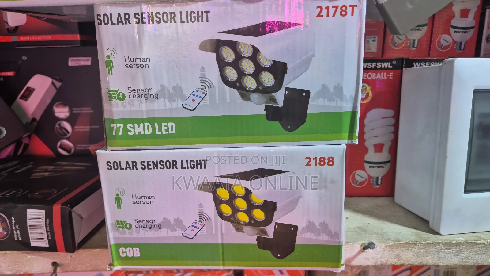 Outdoor Motion Sensor Solar Lights 2000 Lumens Spotlight With Remote