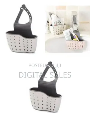 Kitchen Sink Hanging Soap Dish,Sponge Drainer Storage Basket Holder